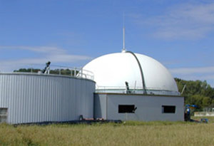Схема биогазовой установки брожения