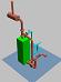 теплообменник газ-вода для когенерации(утилизации) тепла выхлопных газов